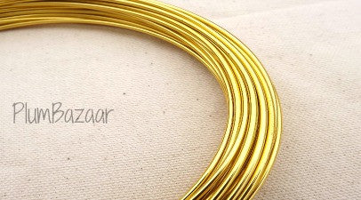 12,18 Gauge 1,2mm Aluminum Craft Wire Metal Cord String Gold Silver 1-5roll  BULK 